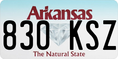 AR license plate 830KSZ