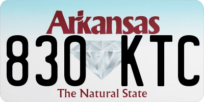 AR license plate 830KTC