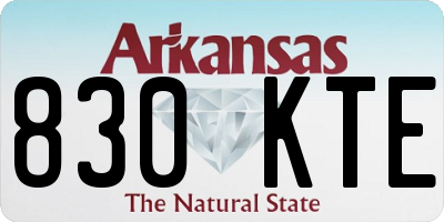 AR license plate 830KTE