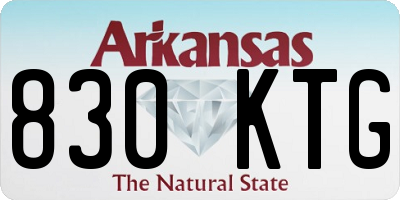 AR license plate 830KTG