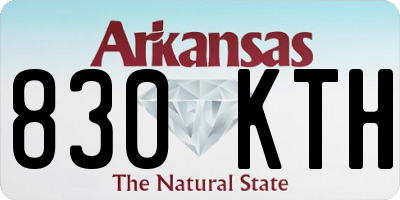 AR license plate 830KTH