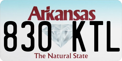 AR license plate 830KTL