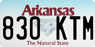 AR license plate 830KTM