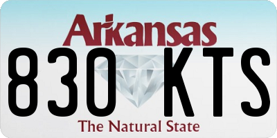 AR license plate 830KTS