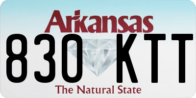 AR license plate 830KTT