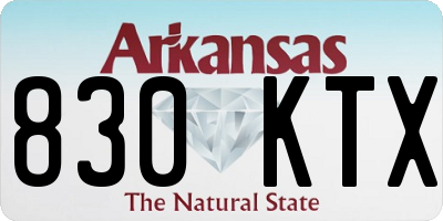 AR license plate 830KTX