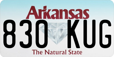 AR license plate 830KUG