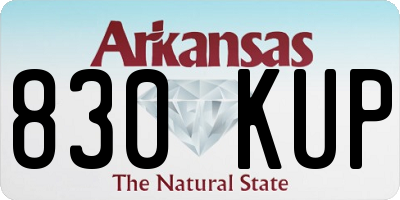 AR license plate 830KUP