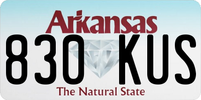 AR license plate 830KUS