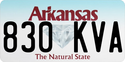 AR license plate 830KVA