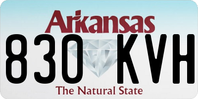 AR license plate 830KVH