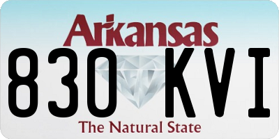 AR license plate 830KVI
