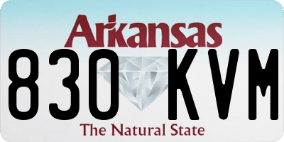 AR license plate 830KVM