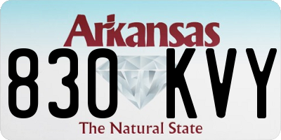 AR license plate 830KVY