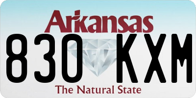 AR license plate 830KXM
