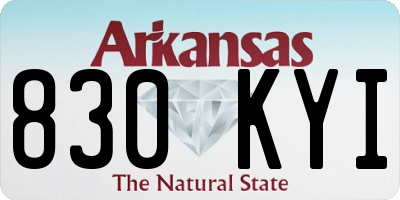 AR license plate 830KYI