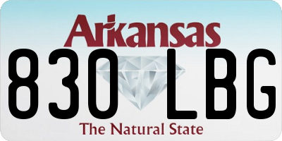 AR license plate 830LBG