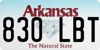 AR license plate 830LBT