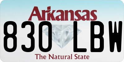 AR license plate 830LBW