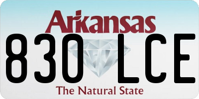AR license plate 830LCE