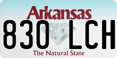 AR license plate 830LCH