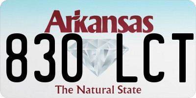 AR license plate 830LCT