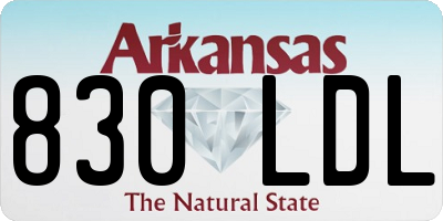 AR license plate 830LDL