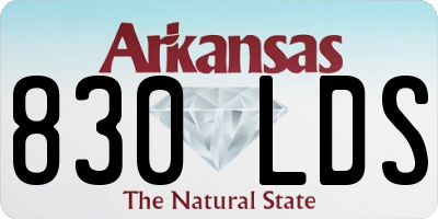 AR license plate 830LDS