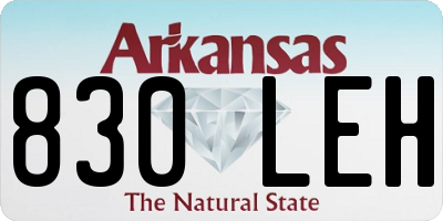 AR license plate 830LEH