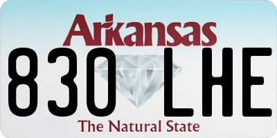 AR license plate 830LHE