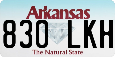 AR license plate 830LKH
