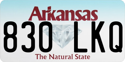 AR license plate 830LKQ