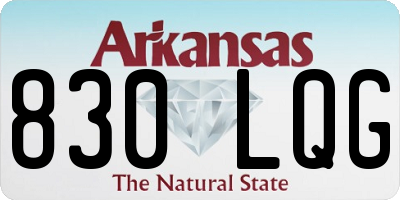 AR license plate 830LQG