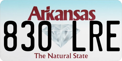 AR license plate 830LRE