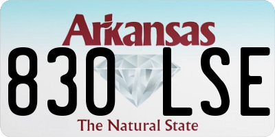 AR license plate 830LSE