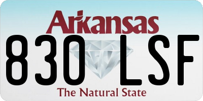 AR license plate 830LSF