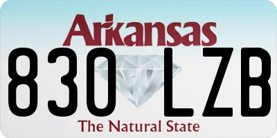 AR license plate 830LZB