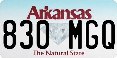 AR license plate 830MGQ