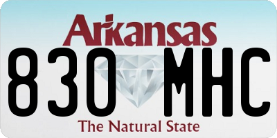 AR license plate 830MHC