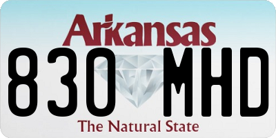 AR license plate 830MHD