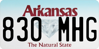 AR license plate 830MHG