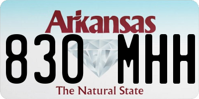 AR license plate 830MHH