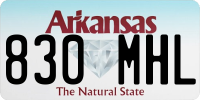 AR license plate 830MHL
