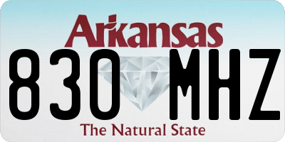 AR license plate 830MHZ