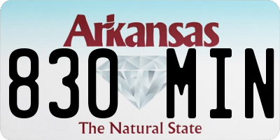 AR license plate 830MIN