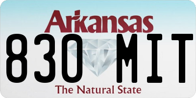 AR license plate 830MIT