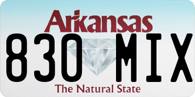 AR license plate 830MIX