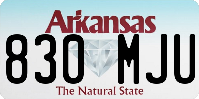 AR license plate 830MJU