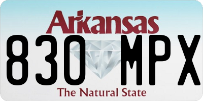 AR license plate 830MPX