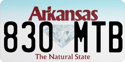 AR license plate 830MTB